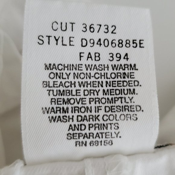 Essentials Style Vintage Shorts | Pre-Loved | 6P | White - Picture 9 of 9